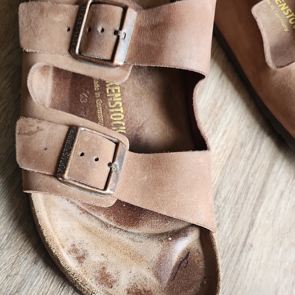 Birkenstock Brown Suede Footbed Slide - Picture 10 of 10